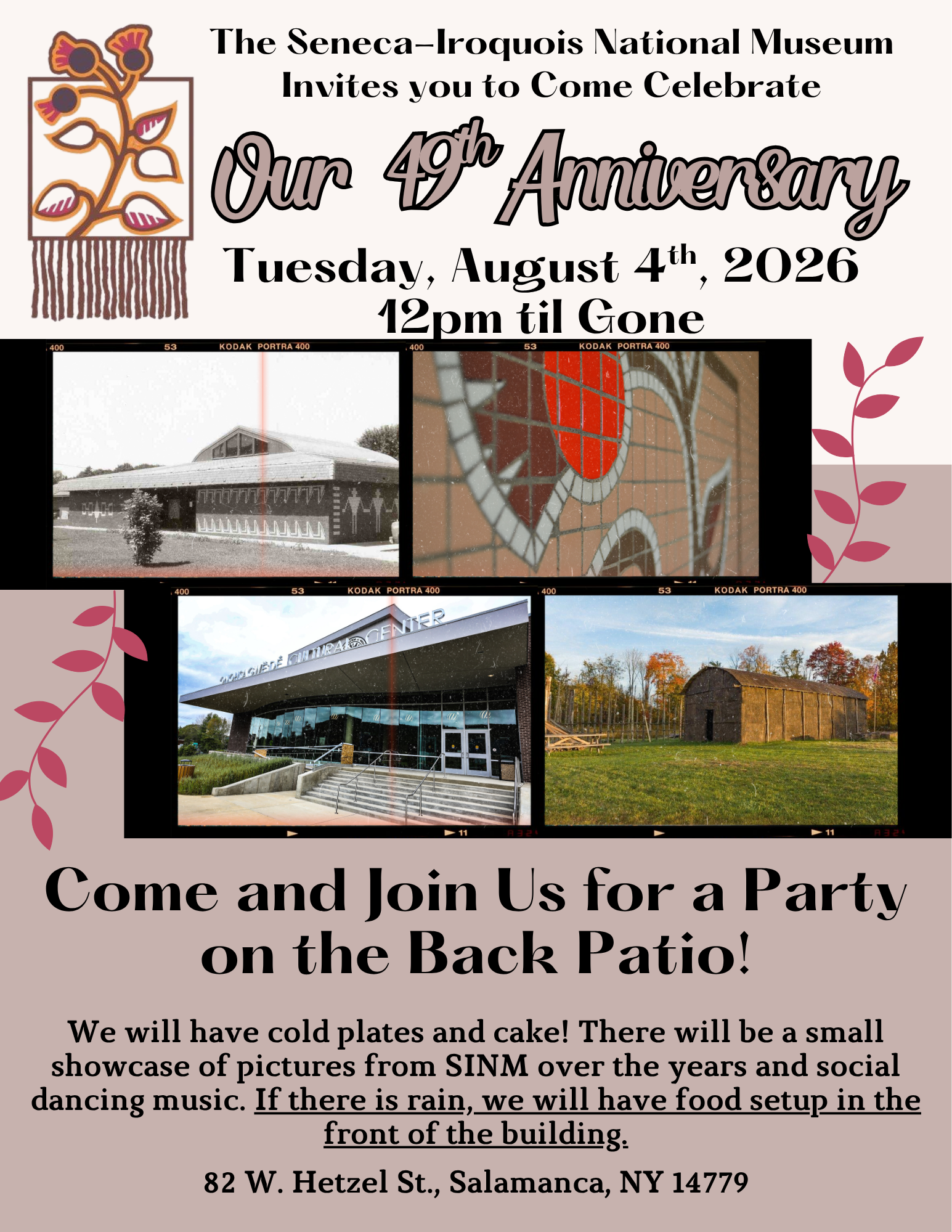 49th anniversary celebration at the Onöhsagwë:de’ Cultural Center on August 4, 2026 in Salamanca, NY