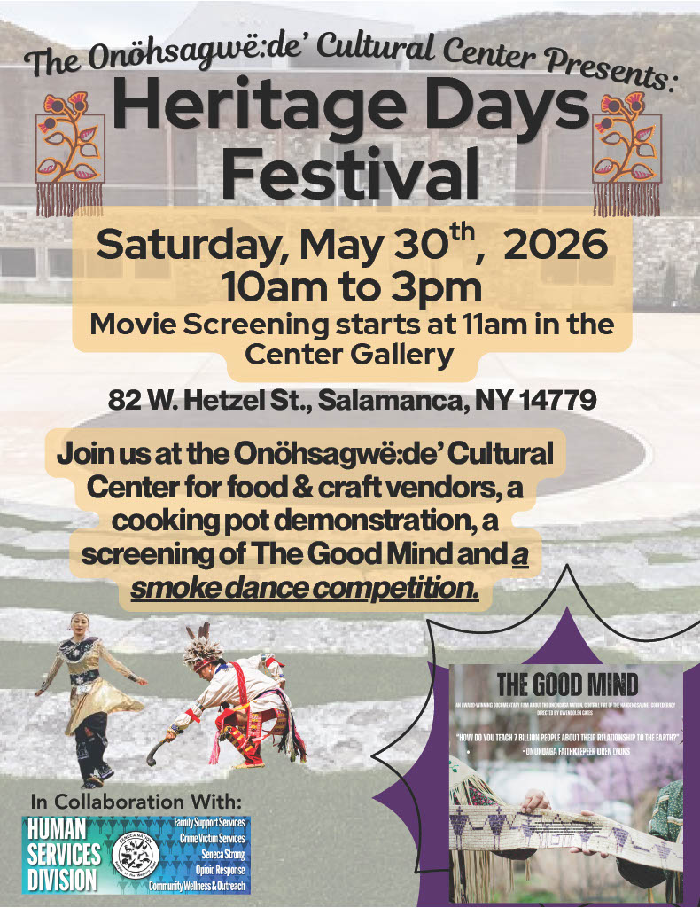 heritage days festival at the Seneca Iroquois Museum in Allegany, NY for the Seneca Nation