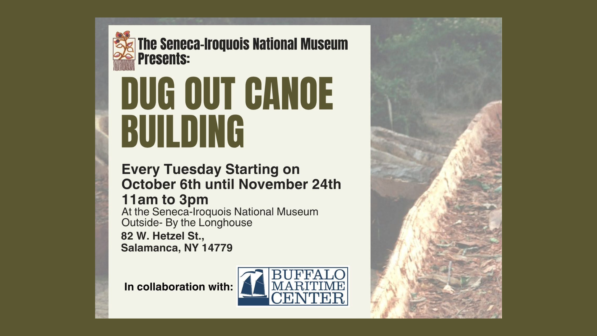 Dug Out Canoe Building