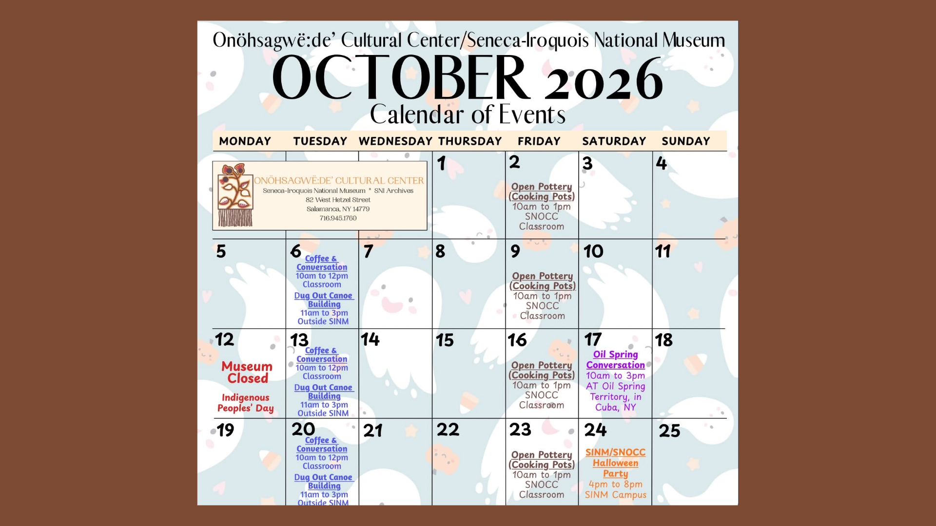 Museum Oct Events