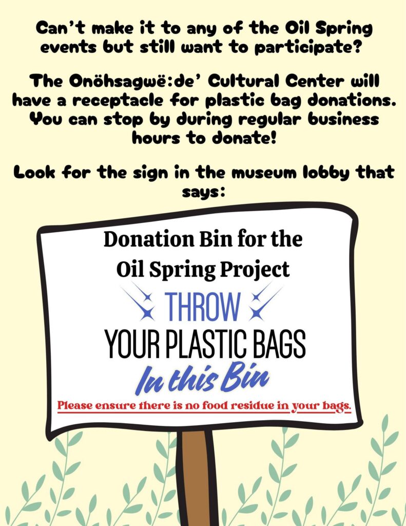 Plastic bag donation opportunity